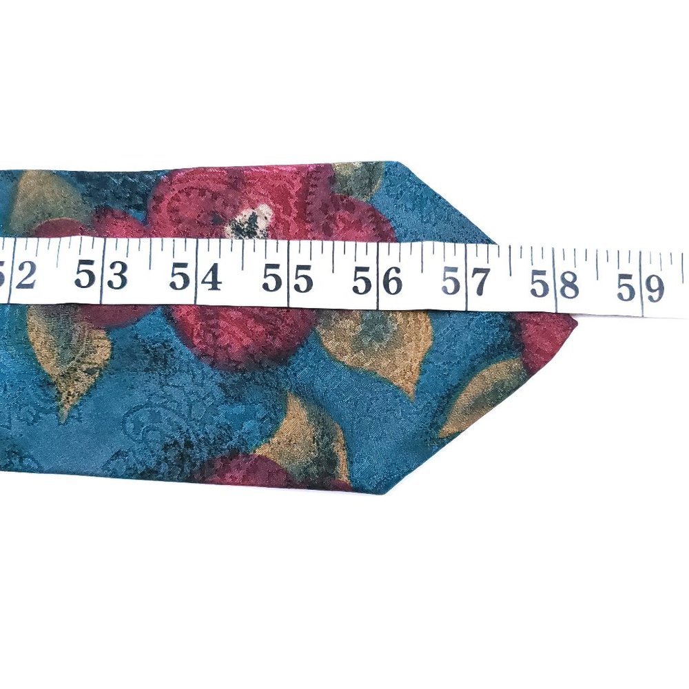 Mikael York Collection Floral Men Necktie 100% Polyester 58x3.75 - NWOT - Picture 3 of 6